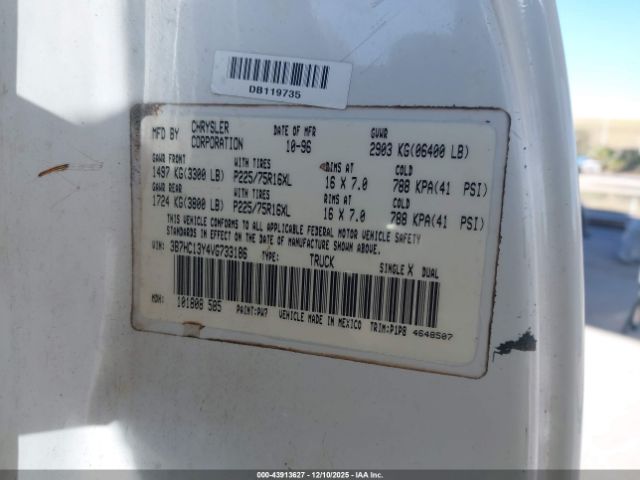 1997 DODGE RAM 1500 3B7HC13Y4VG733186 Photo 8