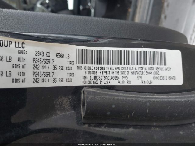 2010 JEEP COMMANDER 1J4RG5GT9AC108854 Photo 8