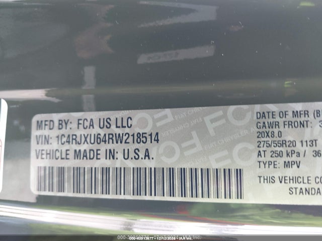 Продаж на аукціоні авто 2024 Jeep Wrangler 4xe High Altitude, vin: 1C4RJXU64RW218514, номер лоту: 43913877