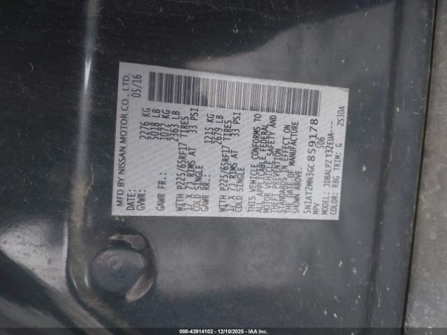 2016 NISSAN ROGUE 5N1AT2MN3GC859178 Photo 8