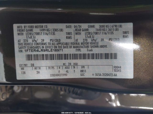 2024 FORD RANGER 1FTER4LR9RLE18971 Photo 8