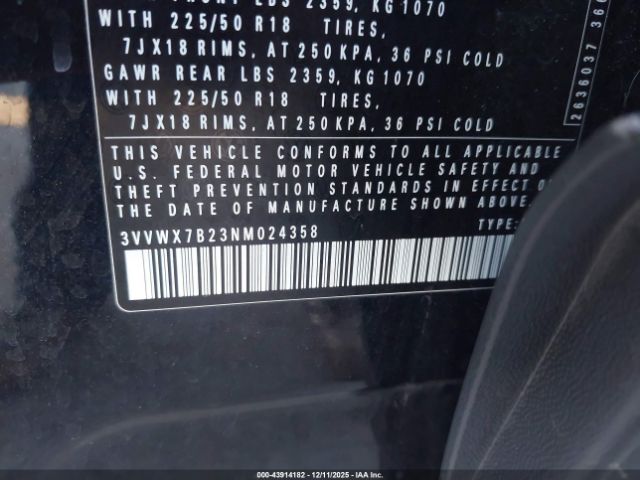 2022 VOLKSWAGEN TAOS 3VVWX7B23NM024358 Photo 8