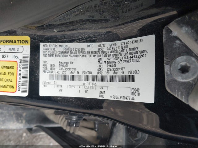 2017 FORD FOCUS RS WF0DP3TH2H4122201 Photo 8