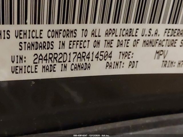 2010 CHRYSLER TOWN & COUNTRY 2A4RR2D17AR414504 Photo 8