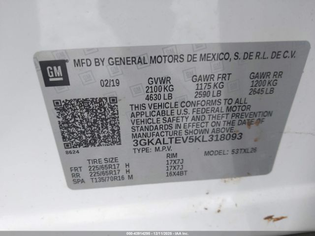 2019 GMC TERRAIN 3GKALTEV5KL318093 Photo 8
