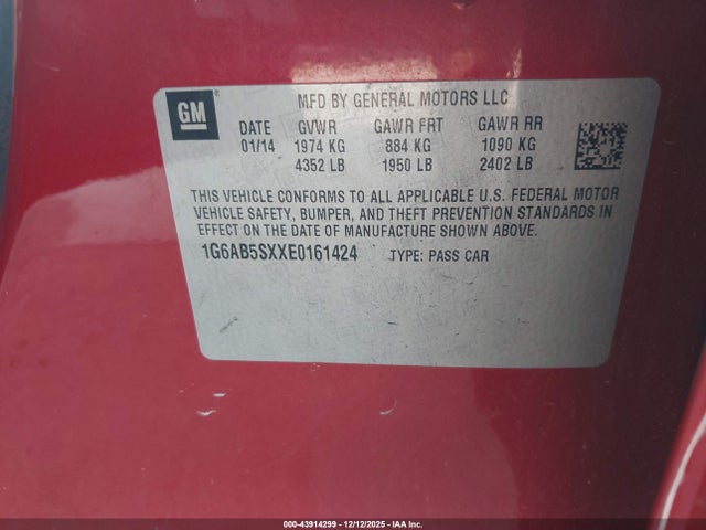 2014 CADILLAC ATS 1G6AB5SXXE0161424 Photo 8
