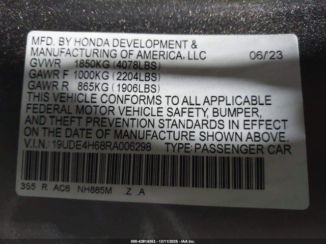 2024 ACURA INTEGRA 19UDE4H68RA006298 Photo 8
