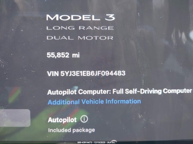 2018 TESLA MODEL 3 5YJ3E1EB6JF094483 Photo 6