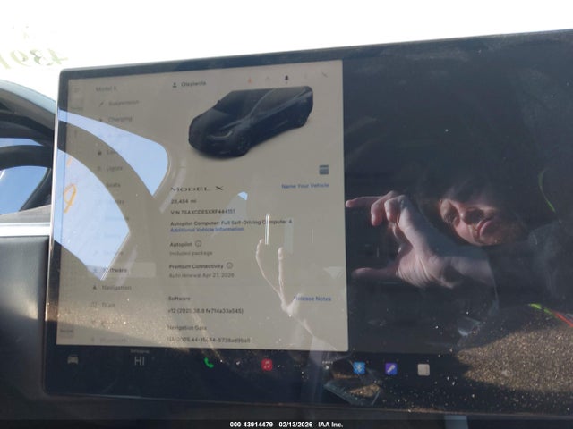 43914479 :رقم المزاد ، 7SAXCDE5XRF444151 vin ، 2024 Tesla Model X Long Range مزاد بيع
