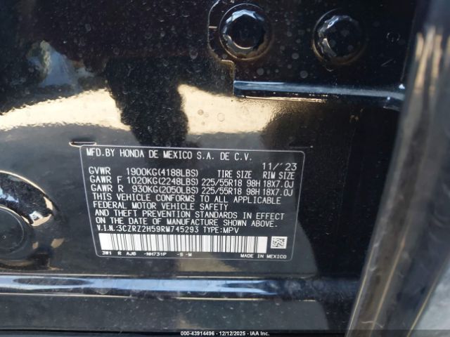 2024 HONDA HR-V 3CZRZ2H59RM745293 Photo 8
