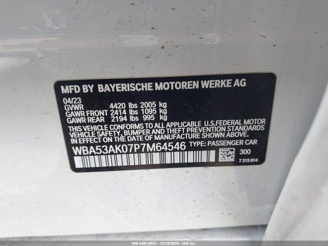 BMW 228 Gran Coupe I Sdrive 2023 WBA53AK07P7M64546 Image 9