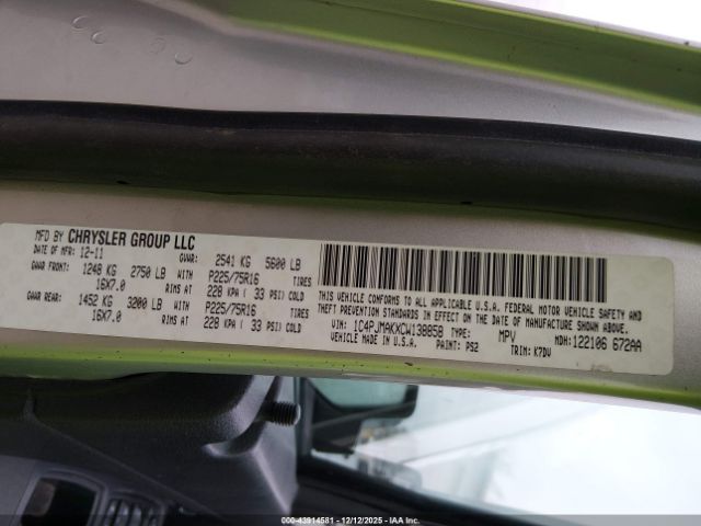 2012 JEEP LIBERTY 1C4PJMAKXCW138858 Photo 8