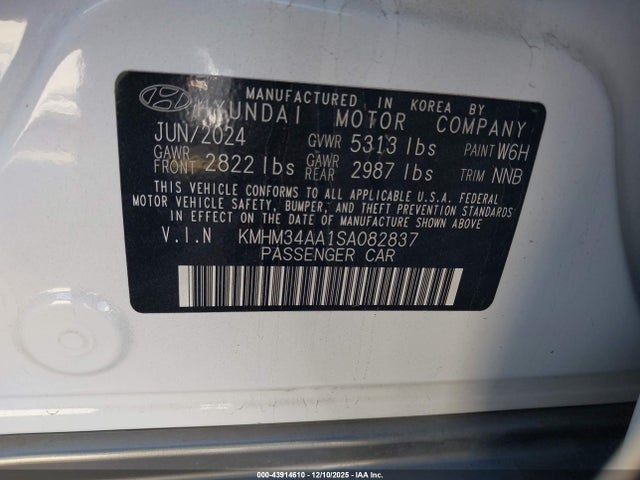 2025 HYUNDAI IONIQ 6 KMHM34AA1SA082837 Photo 8
