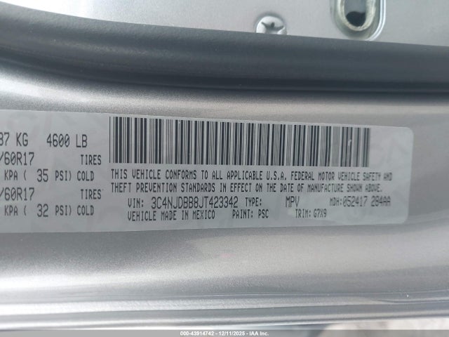 2018 JEEP COMPASS 3C4NJDBB8JT423342 Photo 8