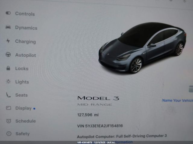 2018 TESLA MODEL 3 5YJ3E1EA2JF154816 Photo 6