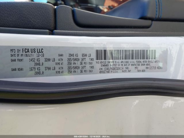 2019 JEEP GRAND CHEROKEE 1C4RJFAG6KC620114 Photo 8