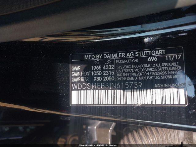 2018 MERCEDES-BENZ CLA 250 WDDSJ4EB3JN615739 Photo 8