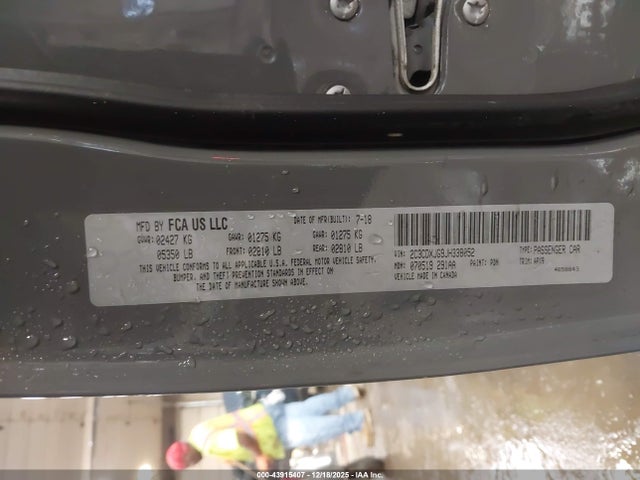 2018 DODGE CHARGER 2C3CDXJG9JH338052 Photo 8