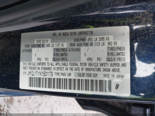 2019 MAZDA MAZDA6 JM1GL1TY1K1501179 Photo 8