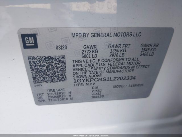 2020 CADILLAC XT6 1GYKPCRS1LZ202334 Photo 8