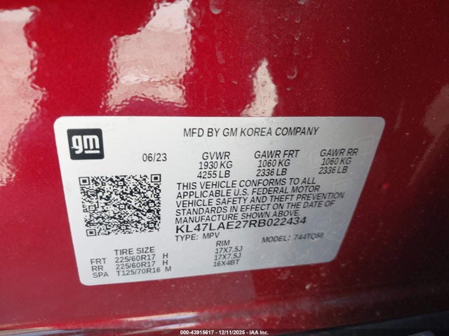 KL47LAE27RB022434 Buick Envista Preferred Fwd