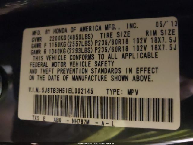 2014 ACURA RDX 5J8TB3H51EL002145 Photo 8