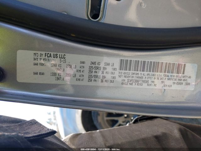 2015 DODGE JOURNEY 3C4PDCBB6FT709305 Photo 8