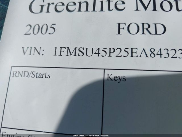 2005 FORD EXCURSION 1FMSU45P25EA84323 Photo 8