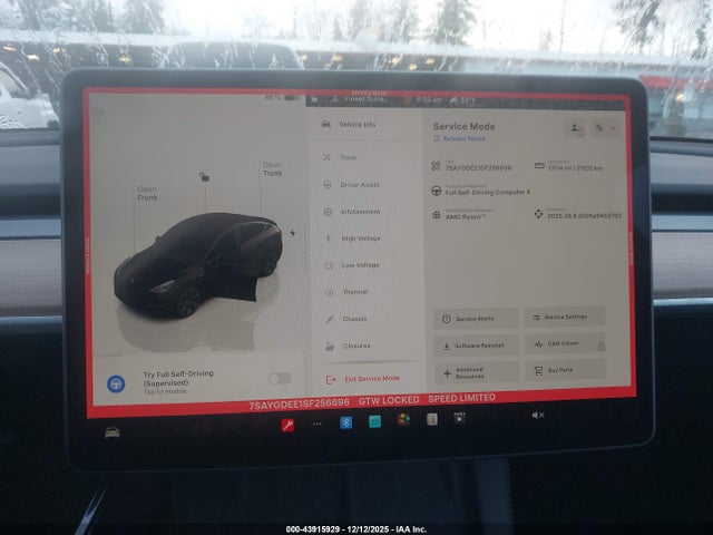 2025 TESLA MODEL Y 7SAYGDEE1SF256696 Photo 6