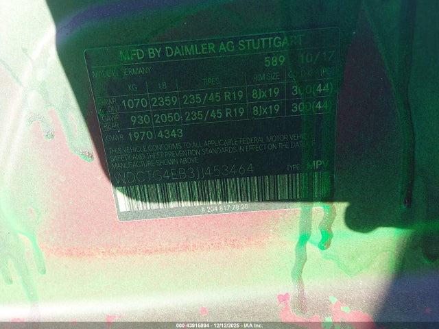 2018 MERCEDES-BENZ GLA 250 WDCTG4EB3JJ453464 Photo 8