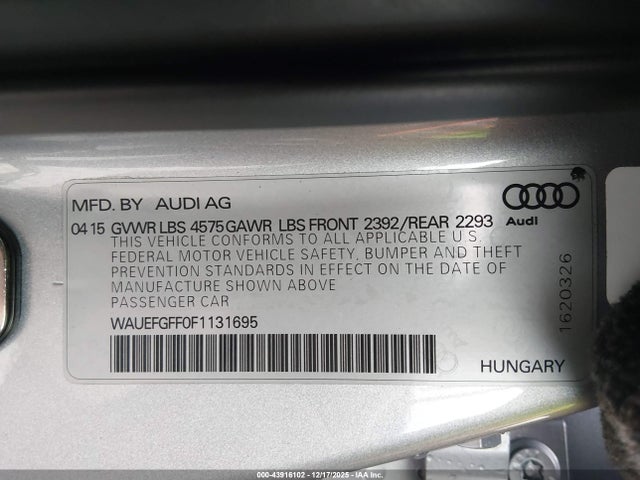 2015 AUDI A3 WAUEFGFF0F1131695 Photo 8