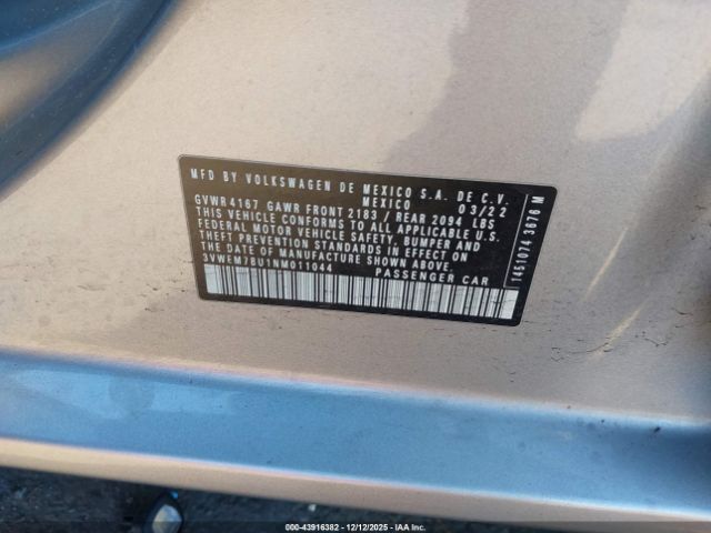 2022 VOLKSWAGEN JETTA 3VWEM7BU1NM011044 Photo 8