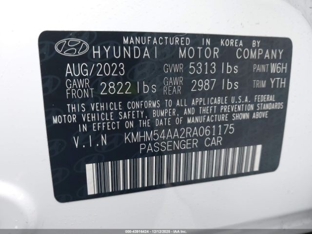 2024 HYUNDAI IONIQ 6 KMHM54AA2RA061175 Photo 8