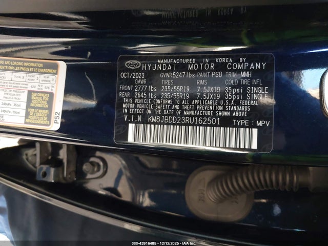 2024 HYUNDAI TUCSON PLUG-IN HYBRID KM8JBDD23RU162501 Photo 8