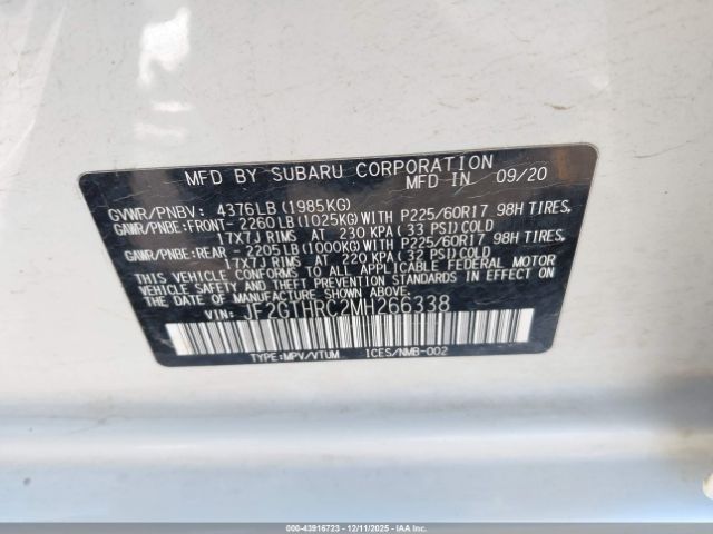 2021 SUBARU CROSSTREK JF2GTHRC2MH266338 Photo 8