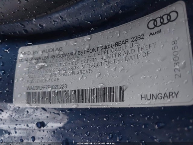 2015 AUDI A3 WAU3FLFF7F1020223 Photo 8