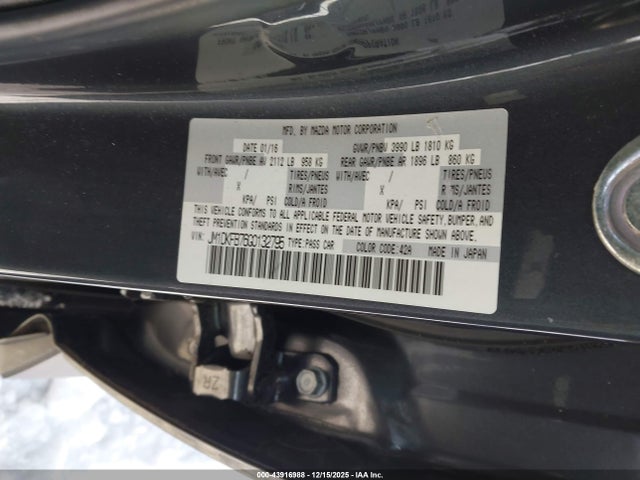 Aukcja sprzedaży 2016 Mazda Cx-3 Sport, vin: JM1DKFB76G0132795, numer aukcji: 43916988