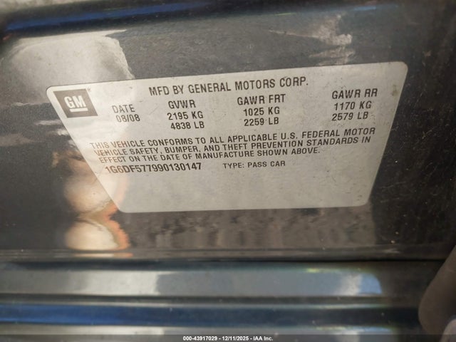 2009 CADILLAC CTS 1G6DF577990130147 Photo 8