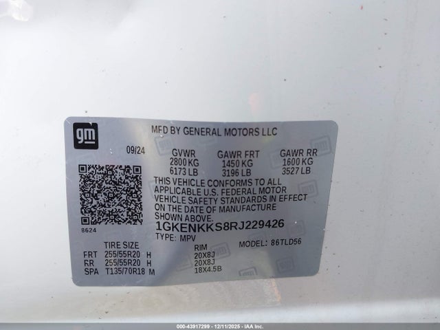 1GKENKKS8RJ229426 GMC Acadia Fwd Elevation