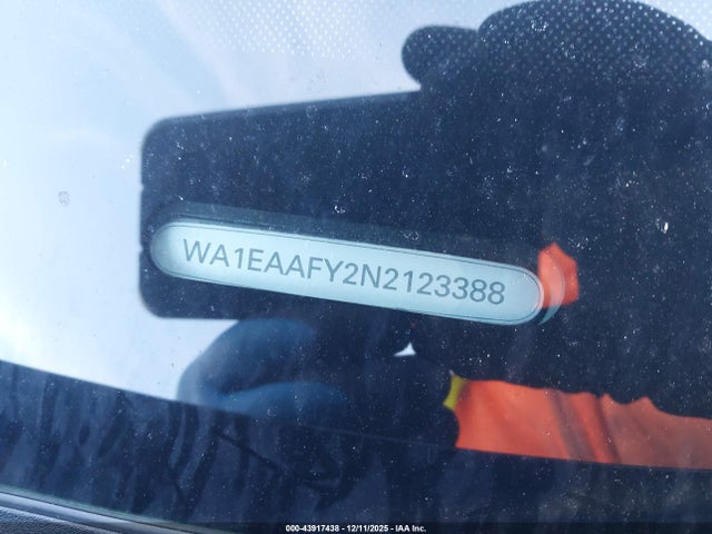 Aukcja sprzedaży 2022 Audi Q5 Premium Plus 45 Tfsi S Line Quattro S Tronic, vin: WA1EAAFY2N2123388, numer aukcji: 43917438
