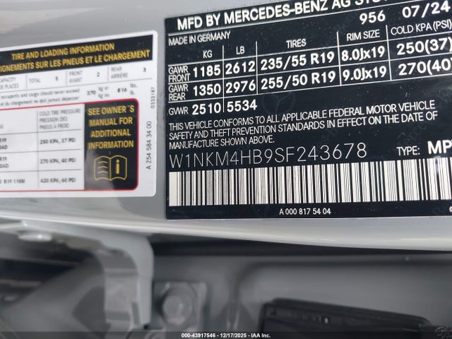 W1NKM4HB9SF243678 Mercedes-Benz Glc 300 4matic Suv