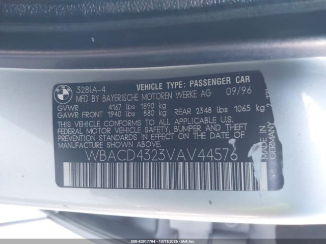 1997 BMW 328I WBACD4323VAV44576 Photo 8