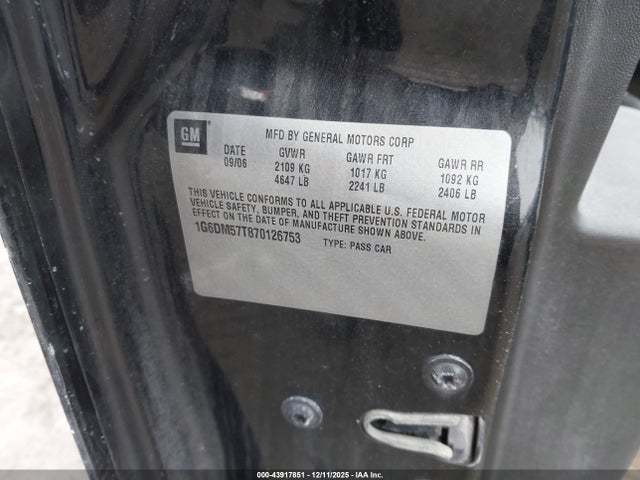 2007 CADILLAC CTS 1G6DM57T870126753 Photo 8