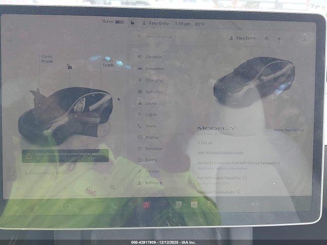 2025 TESLA MODEL Y 7SAYGDED6SA373498 Photo 6