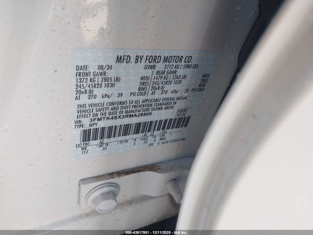 Ford Mustang Mach-e Gt 2024 3FMTK4SX3RMA28809 Image 9