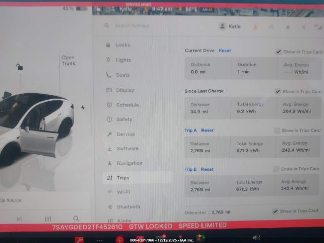 2026 TESLA MODEL Y 7SAYGDED2TF452610 Photo 6