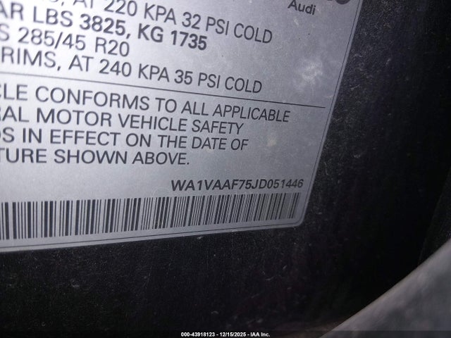 2018 AUDI Q7 WA1VAAF75JD051446 Photo 8