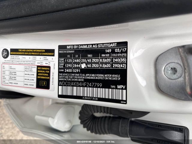 2017 MERCEDES-BENZ GLC 300 COUPE WDC0J4KB4HF247799 Photo 8