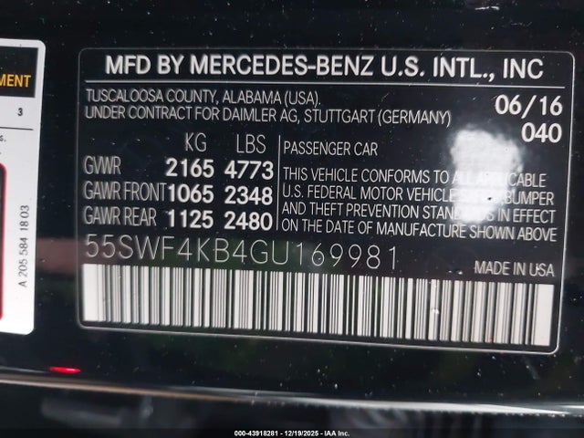 2016 MERCEDES-BENZ C 300 55SWF4KB4GU169981 Photo 8