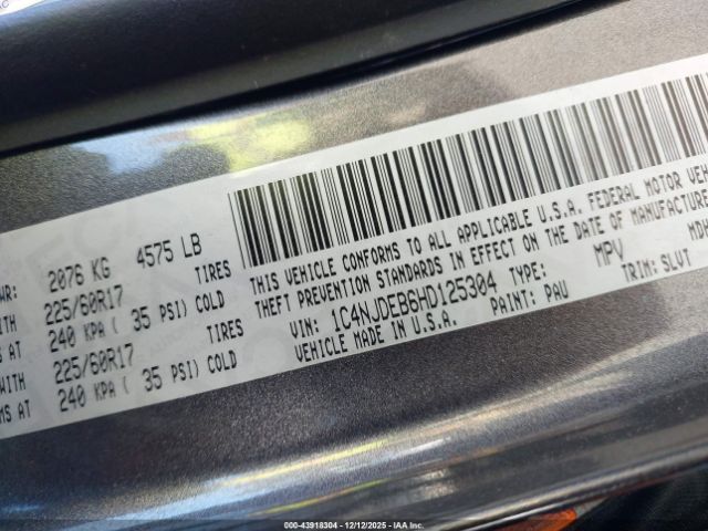 2017 JEEP COMPASS 1C4NJDEB6HD125304 Photo 8